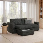 Riley 84_ Reversible Storage Sectional - Napa Charcoal