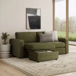 Riley 84_ Reversible Storage Sectional - Napa Moss