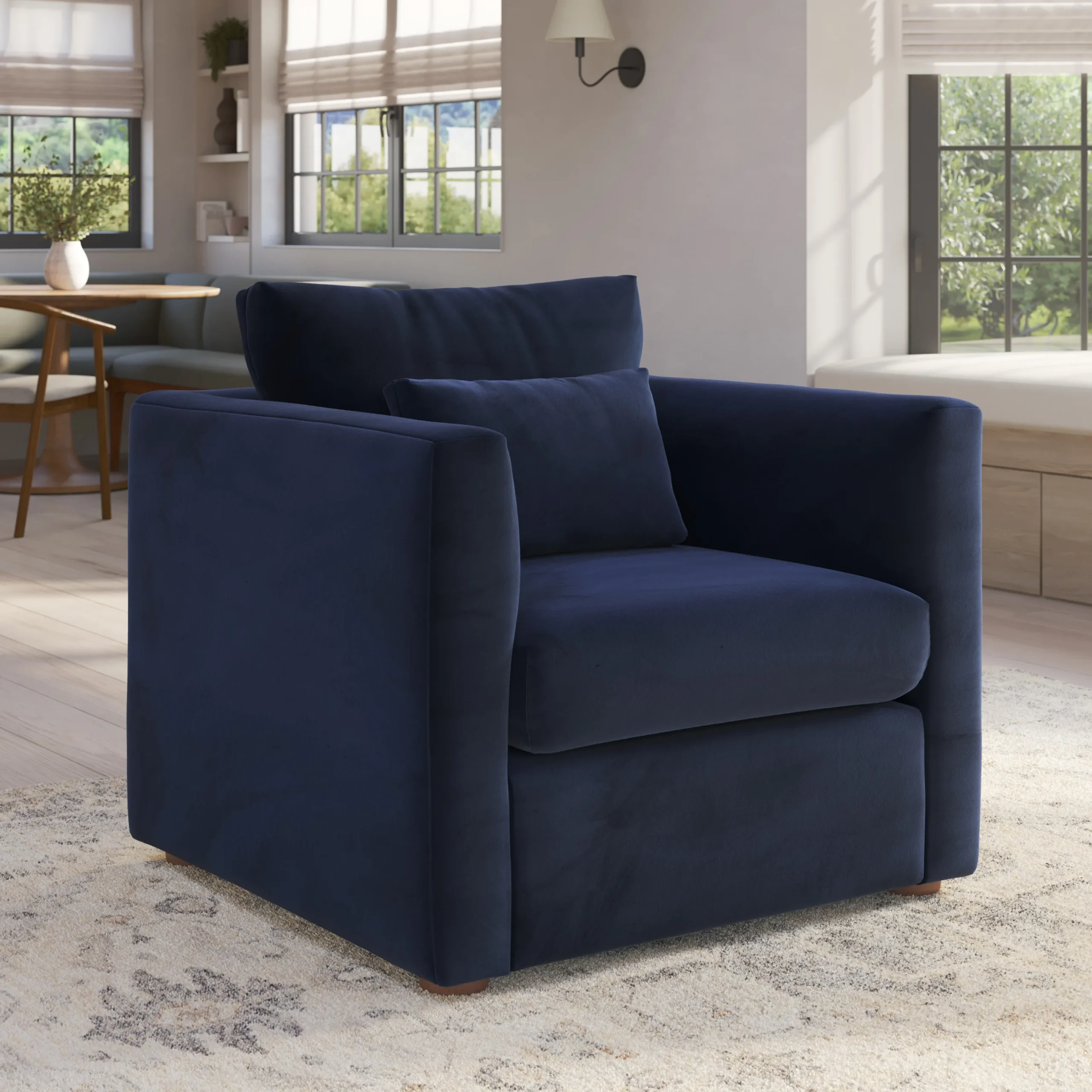 Marina 38_ Velvet Lounge Chair - Hale Ink
