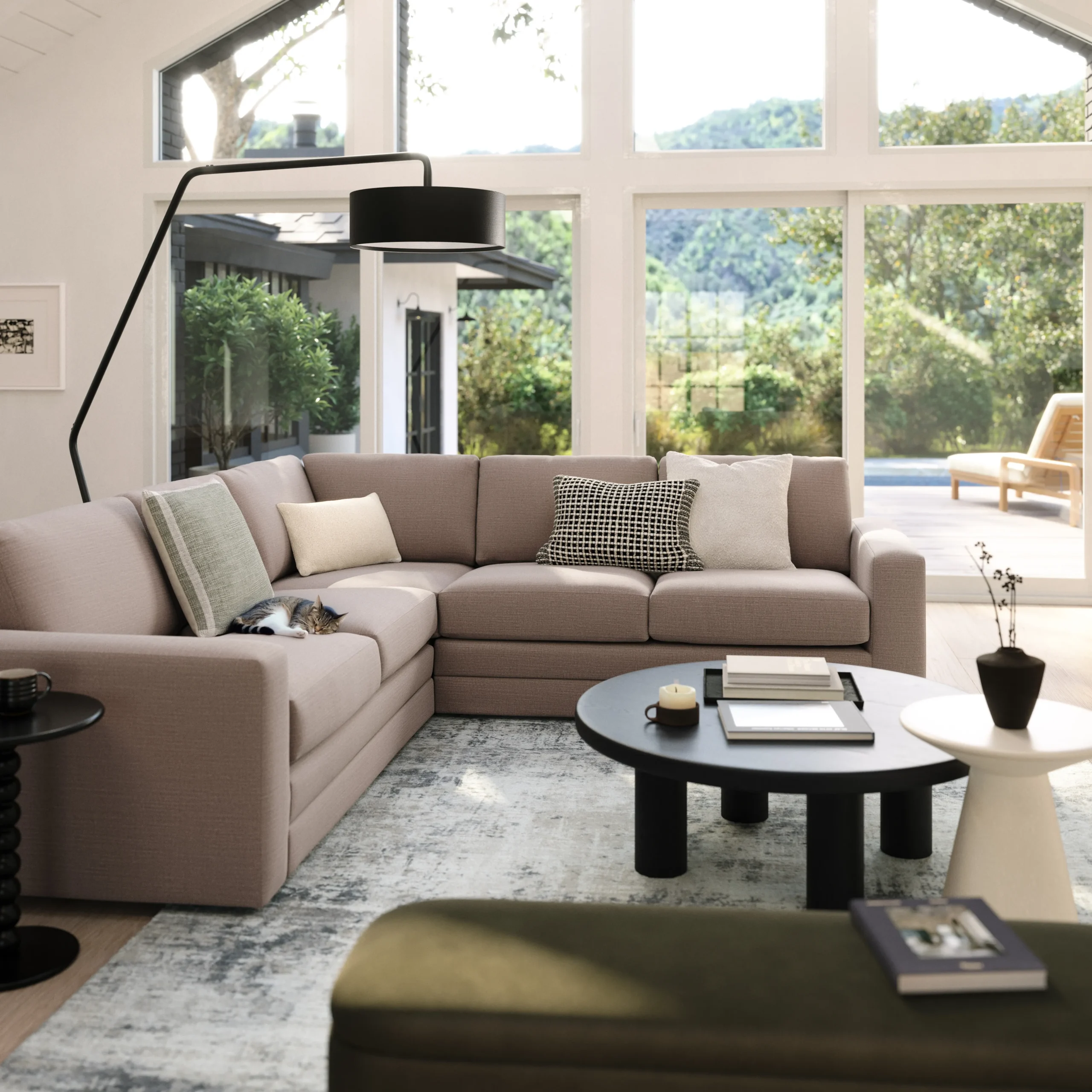 Riley 104_ Corner Sectional - Napa Quartz - Image 2