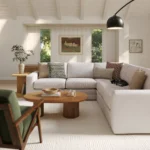 Riley 104_ Corner Sectional - Napa White