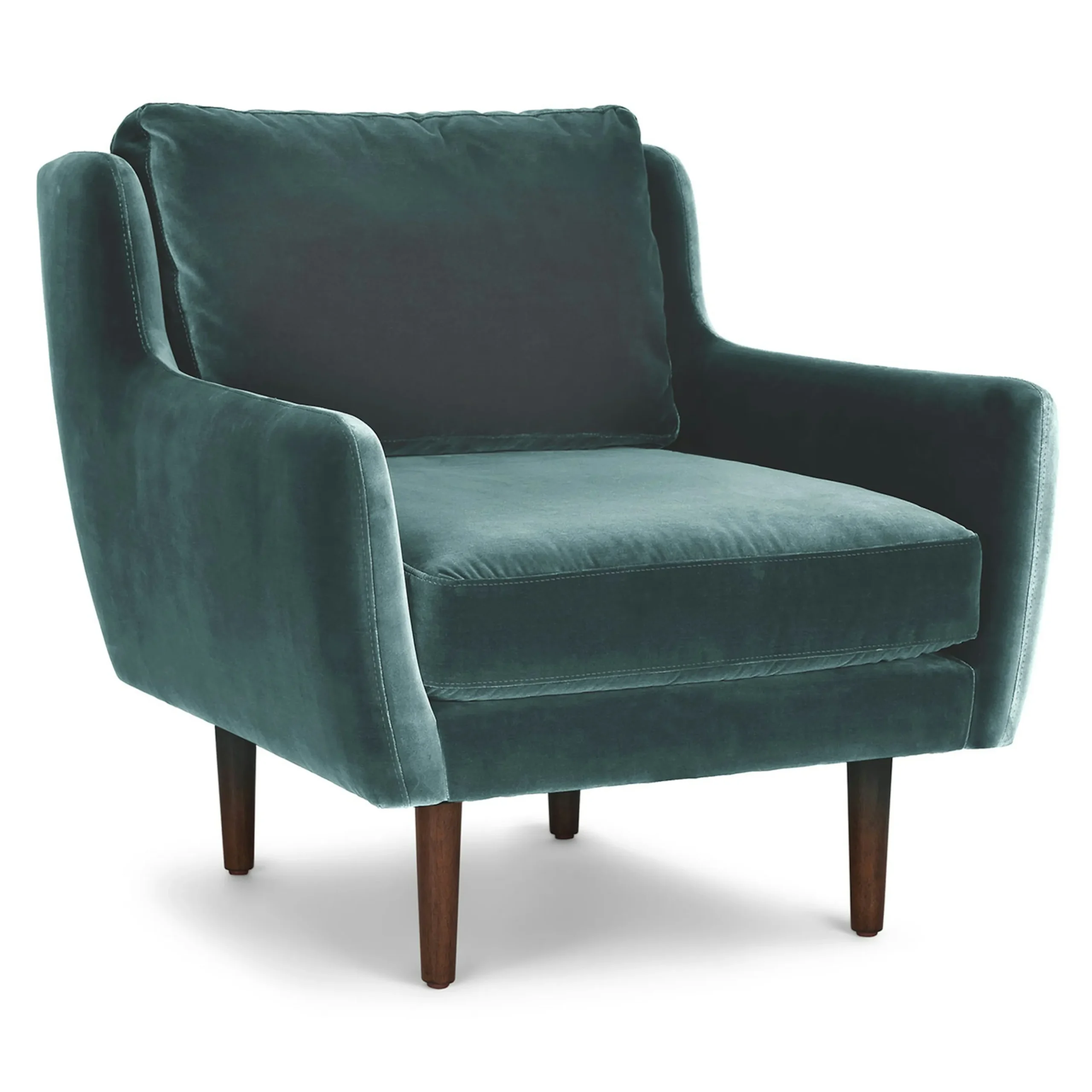 Matrix 30.5_ Velvet Lounge Chair - Pacific Blue