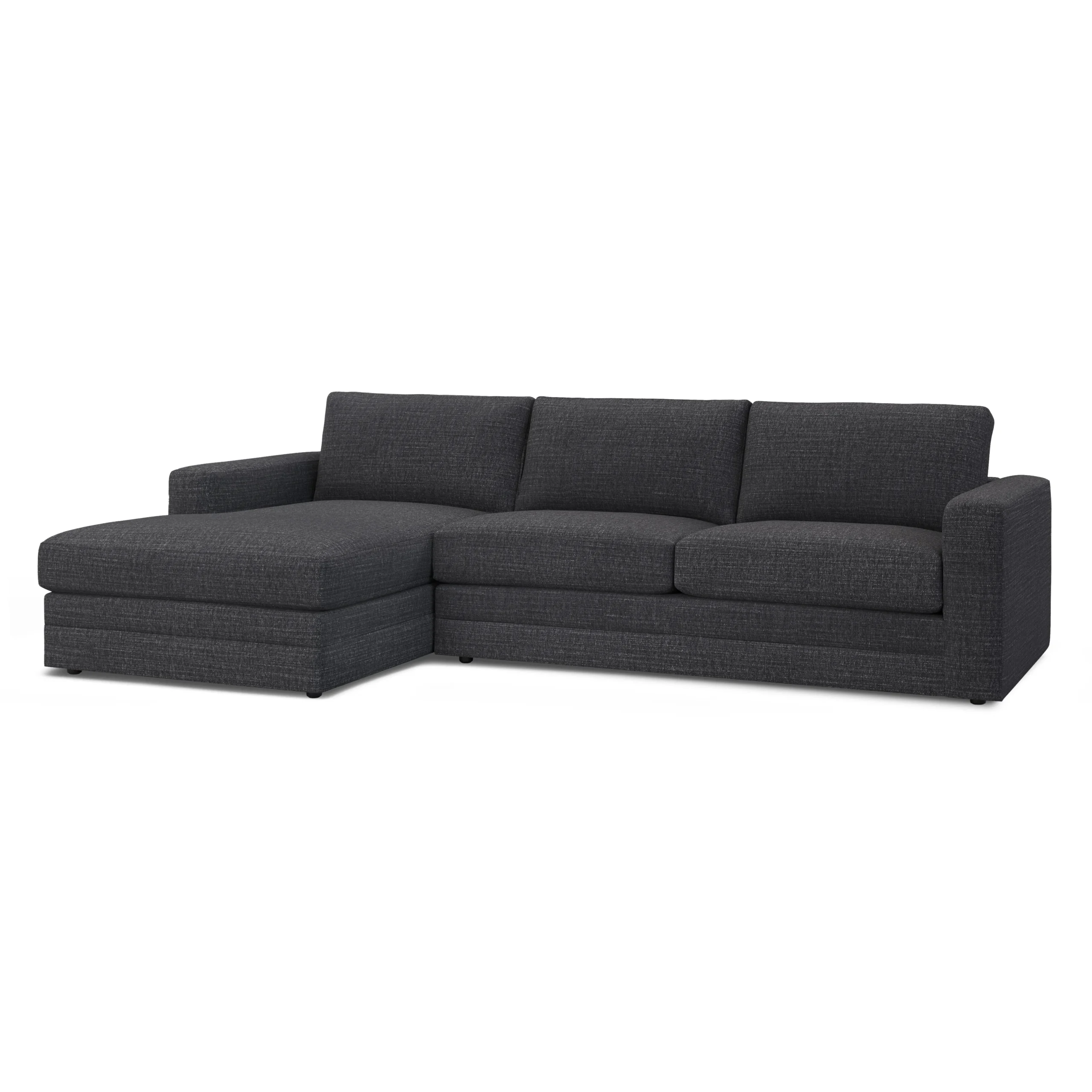 Riley 118.5_ Left Sectional - Napa Charcoal - Image 2
