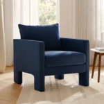 Oren 29.5_ Velvet Lounge Chair - Hale Navy