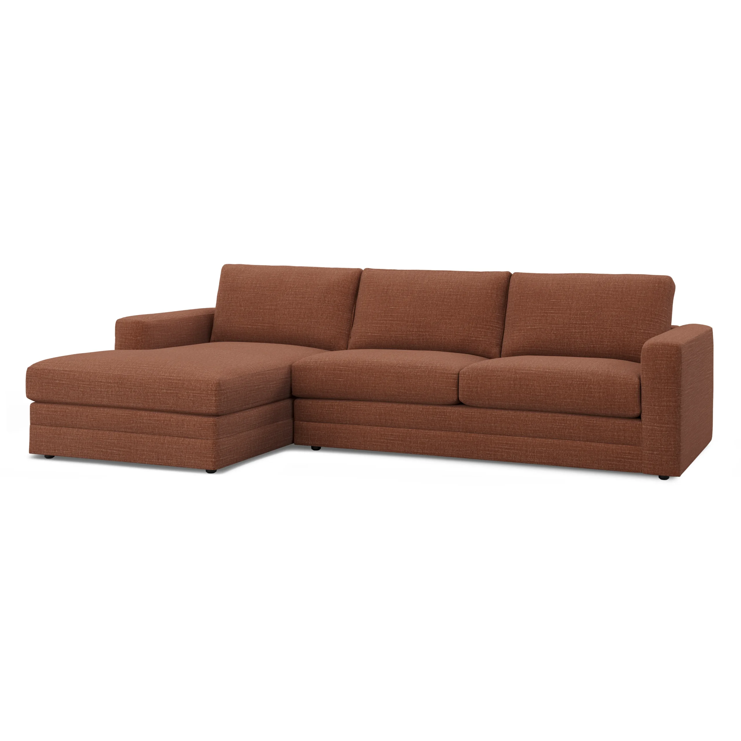 Riley 118.5_ Left Sectional - Napa Rust - Image 2