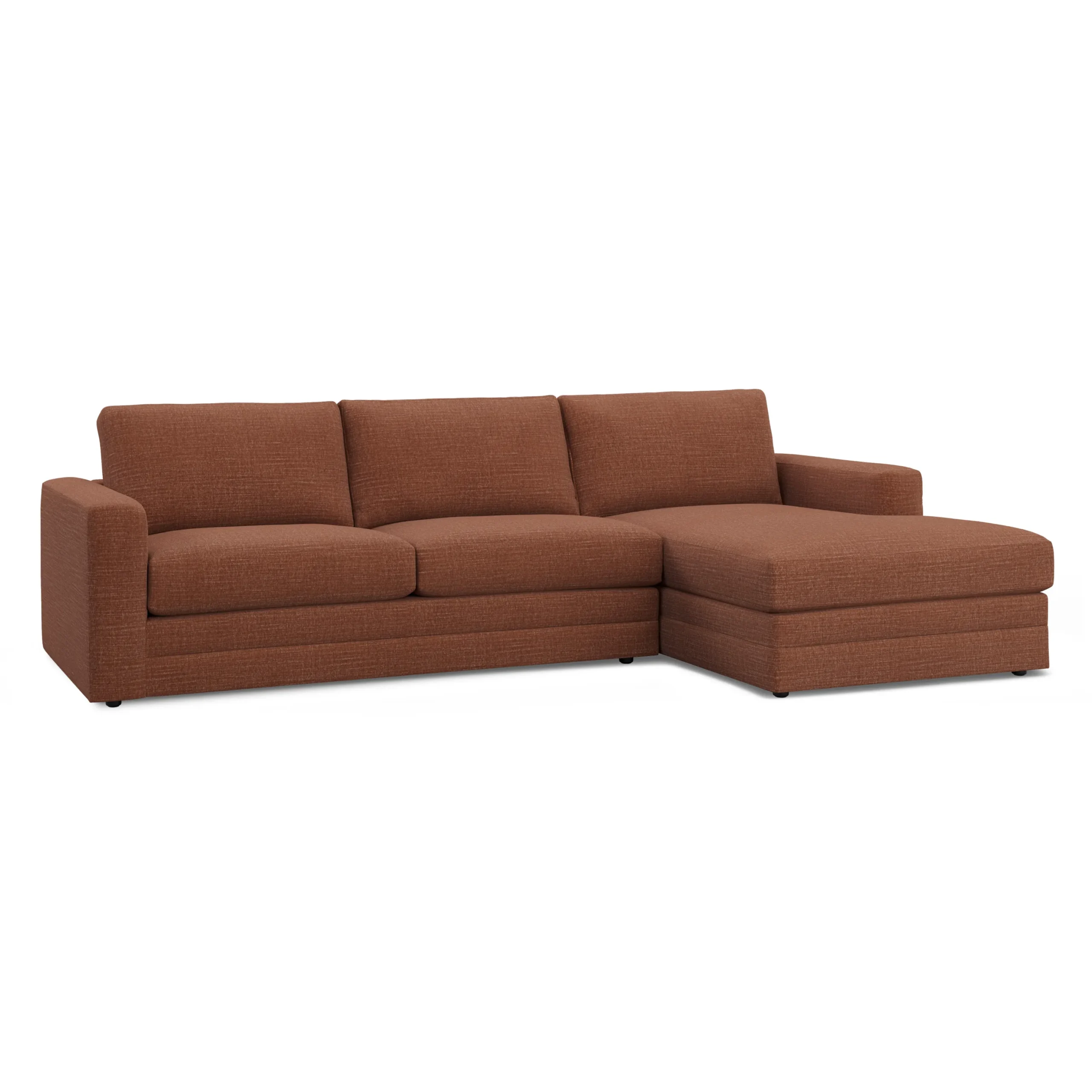 Riley 118.5_ Right Sectional - Napa Rust - Image 2