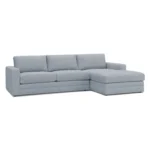 Riley 118.5_ Right Sectional - Silver Light Blue