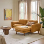 Sanders 85.5_ Reversible Sectional - Hestia Ginger