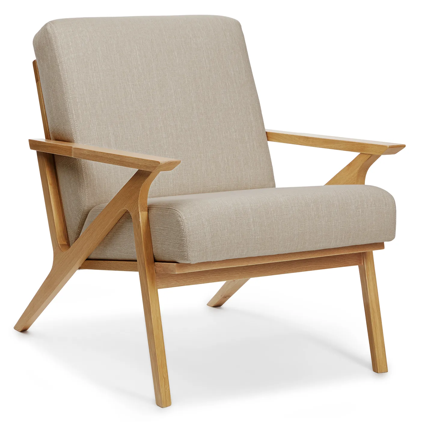 Otio 26_ Lounge Chair - Oak and Welsh Taupe - Image 13