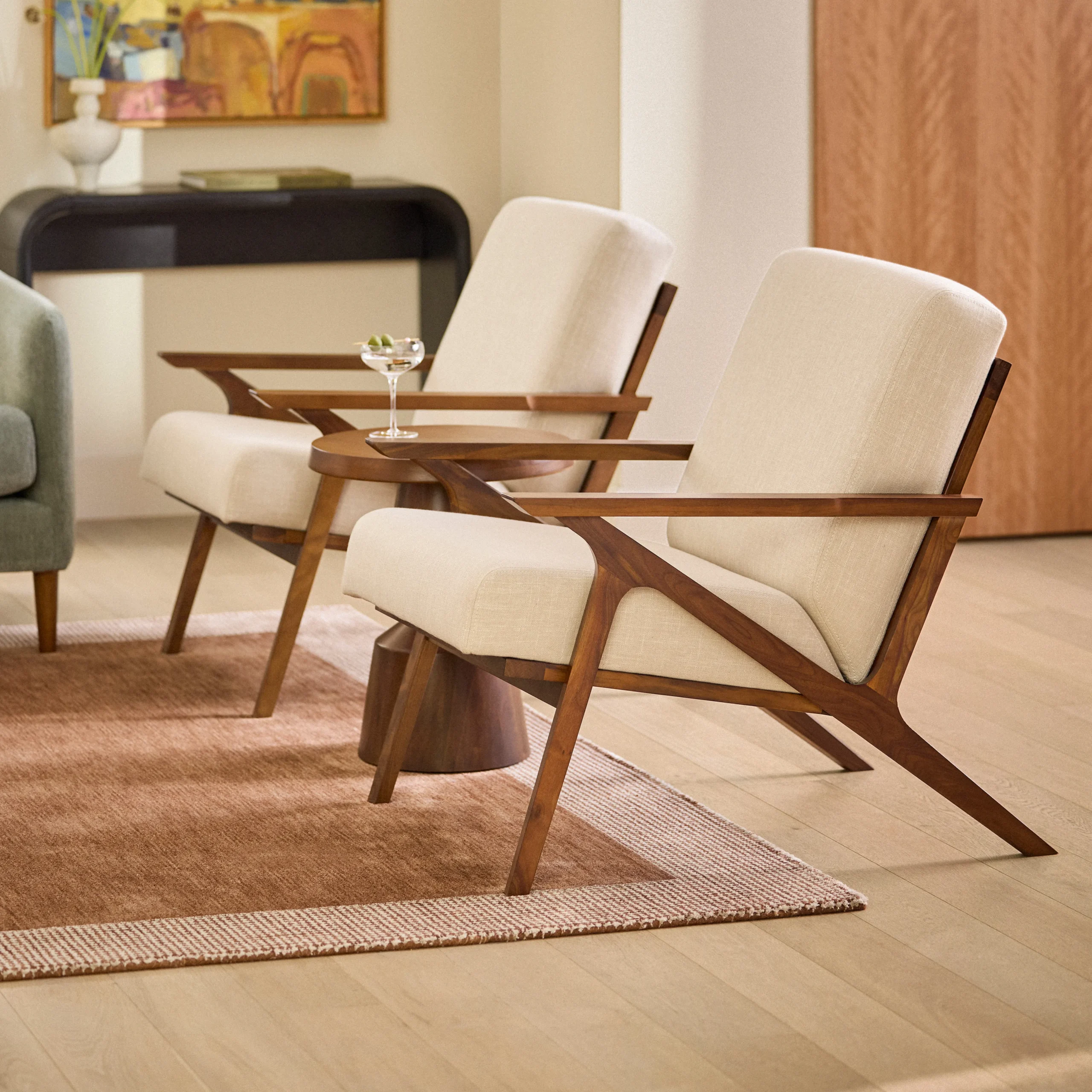 Otio 26_ Lounge Chair - Walnut and Welsh Taupe - Image 15