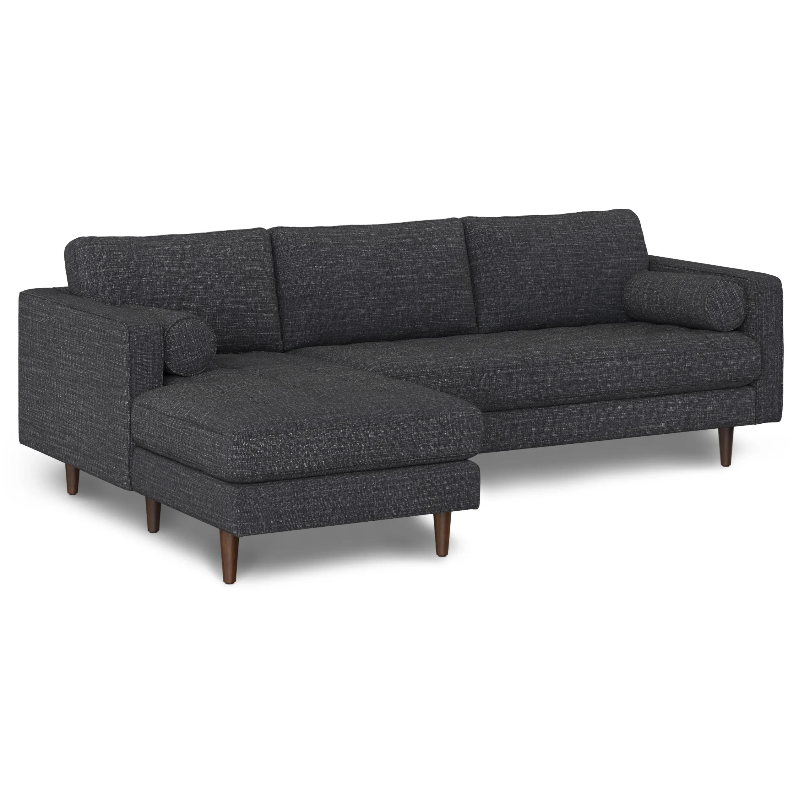 Sven 100_ Tufted Left Sectional - Napa Charcoal - Image 2