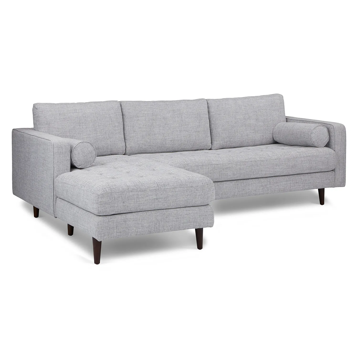 Sven 100_ Tufted Left Sectional - Stone Gray - Image 2