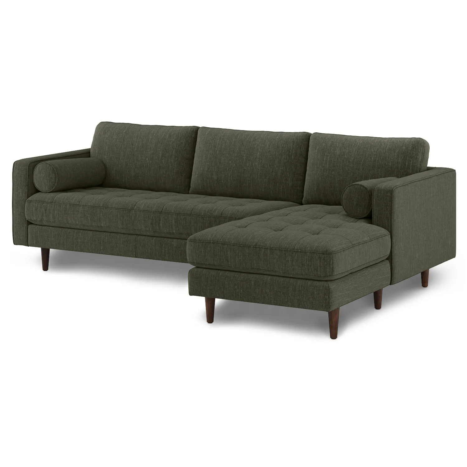 Sven 100_ Tufted Right Sectional - Fir Green - Image 2