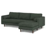 Sven 100_ Tufted Right Sectional - Green Wool Bouclé