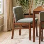 Mikkel Dining Chair - Walnut and Algonquin Green