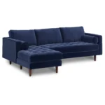 Sven 100" Tufted Velvet Sectional