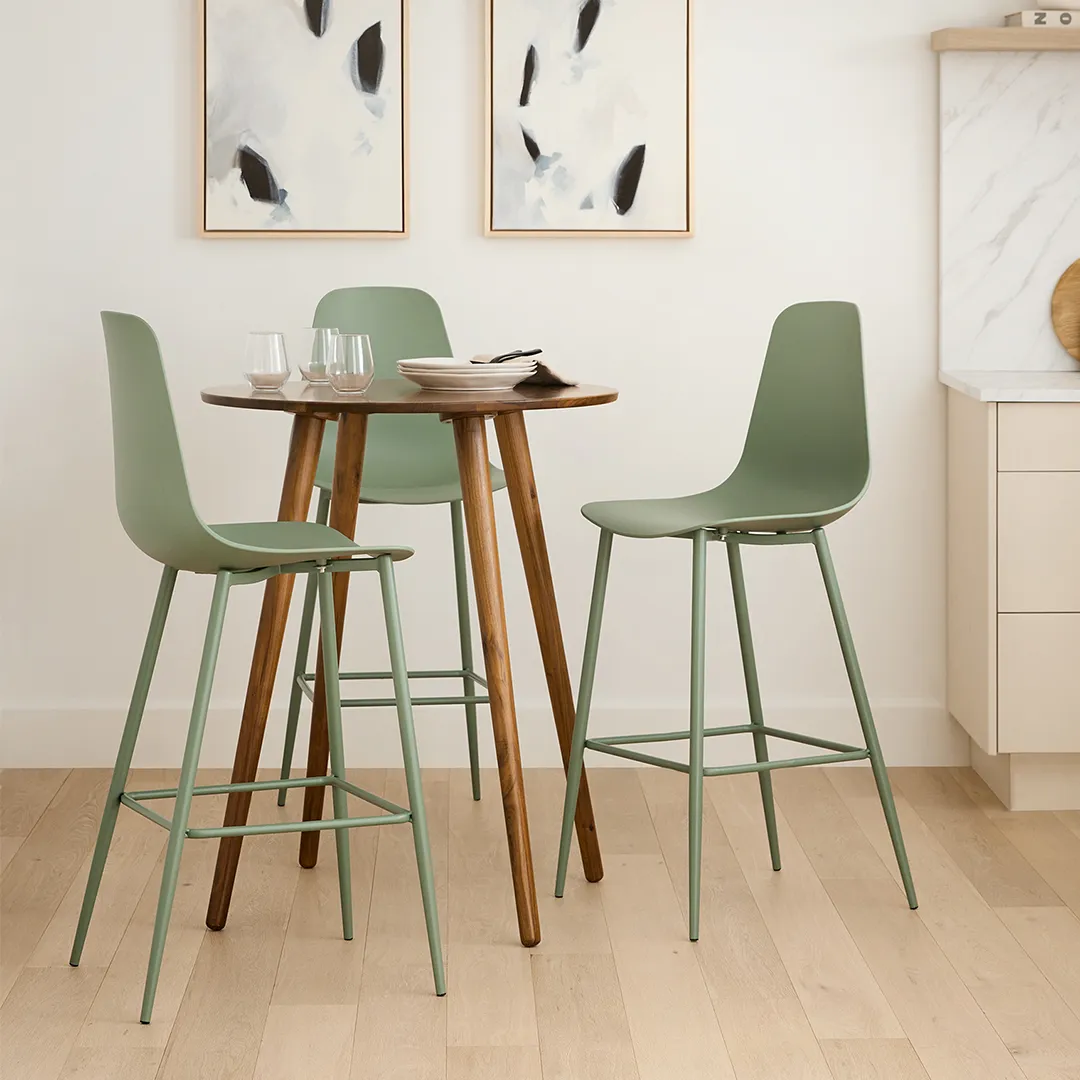 Seno Round Bar Table - Walnut - Image 4