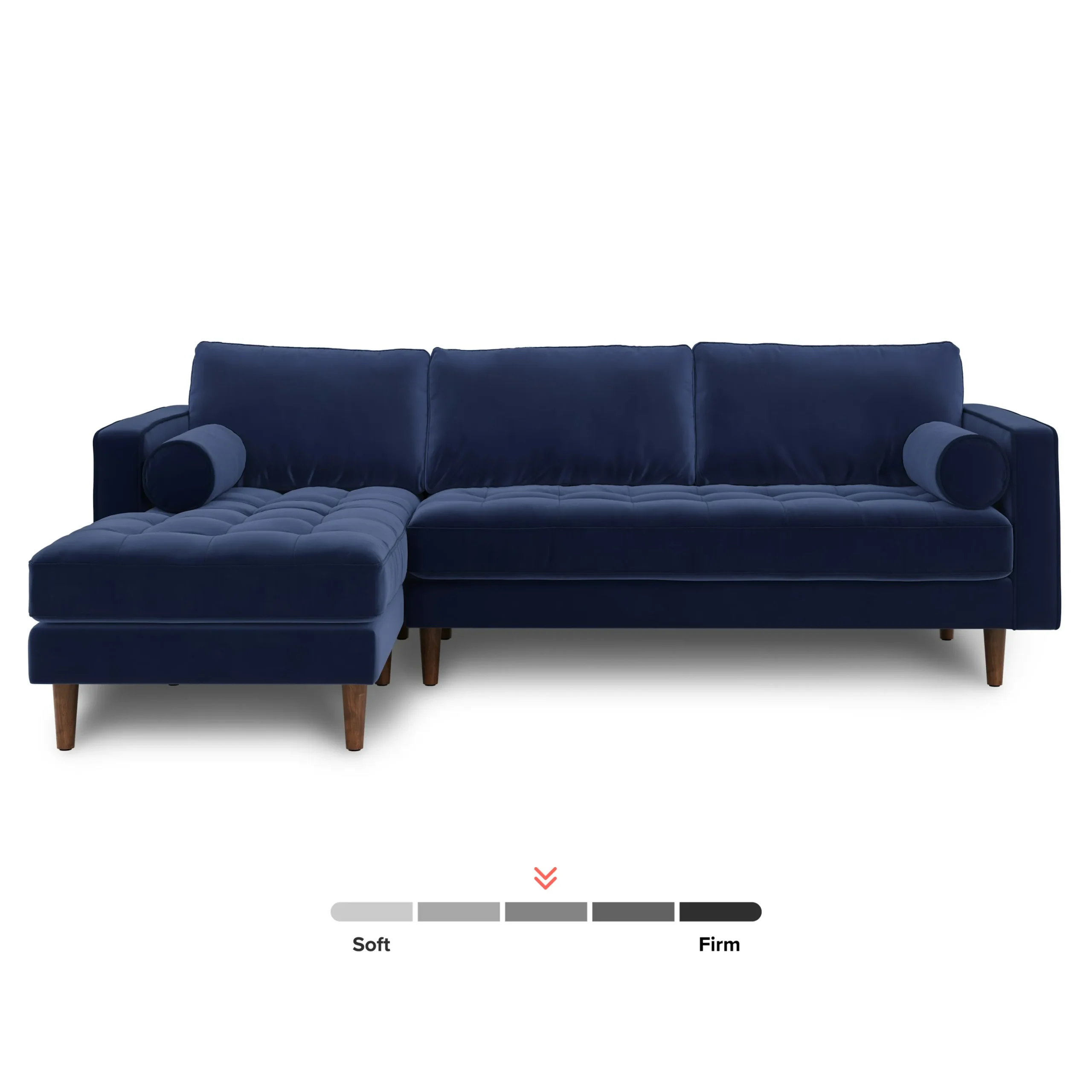 Sven 100_ Tufted Velvet Left Sectional - Plush Cascadia Blue - Image 3