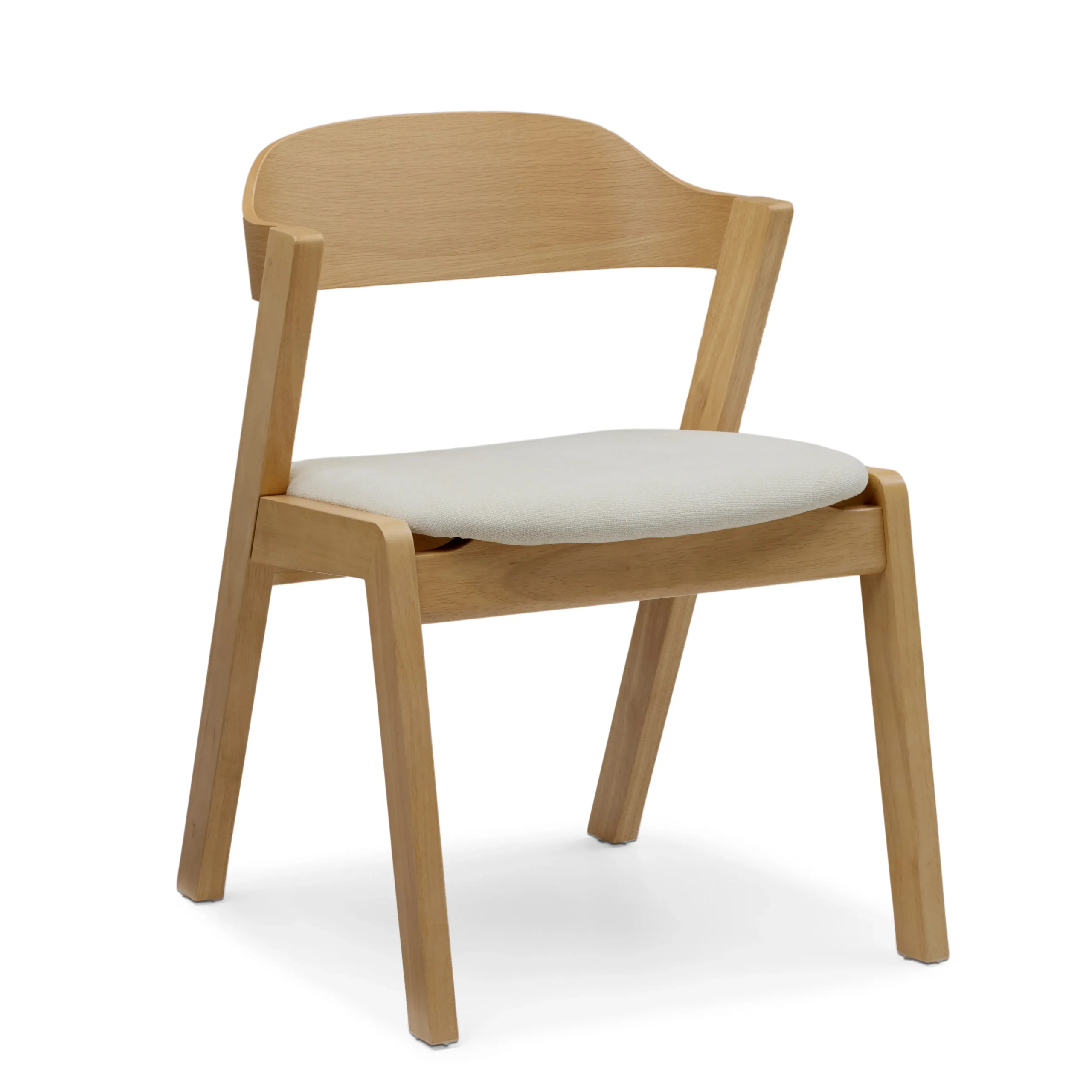 Meja Dining Chair - Oak and Bristol Ivory - Image 3