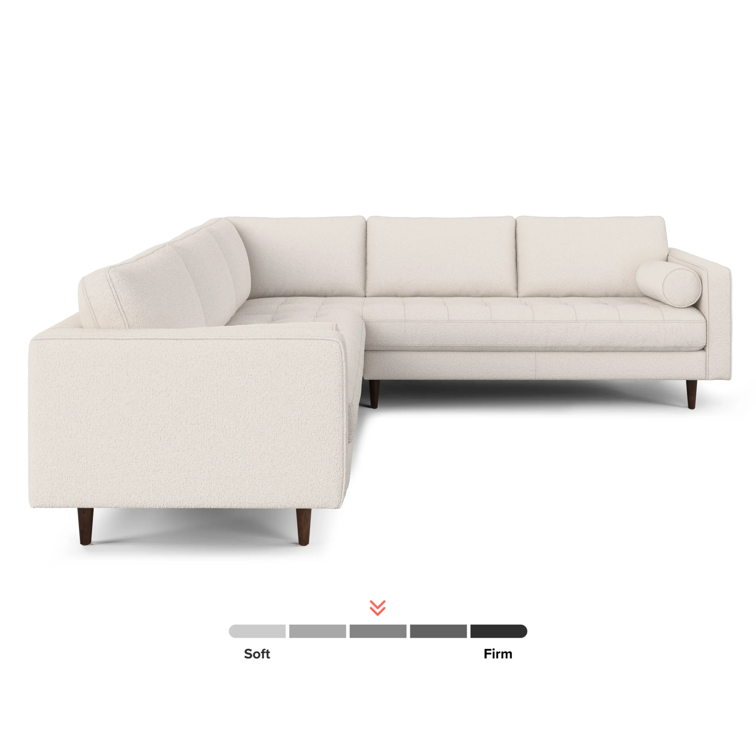 Sven 107_ Corner Sectional - Ivory Wool Bouclé - Image 3