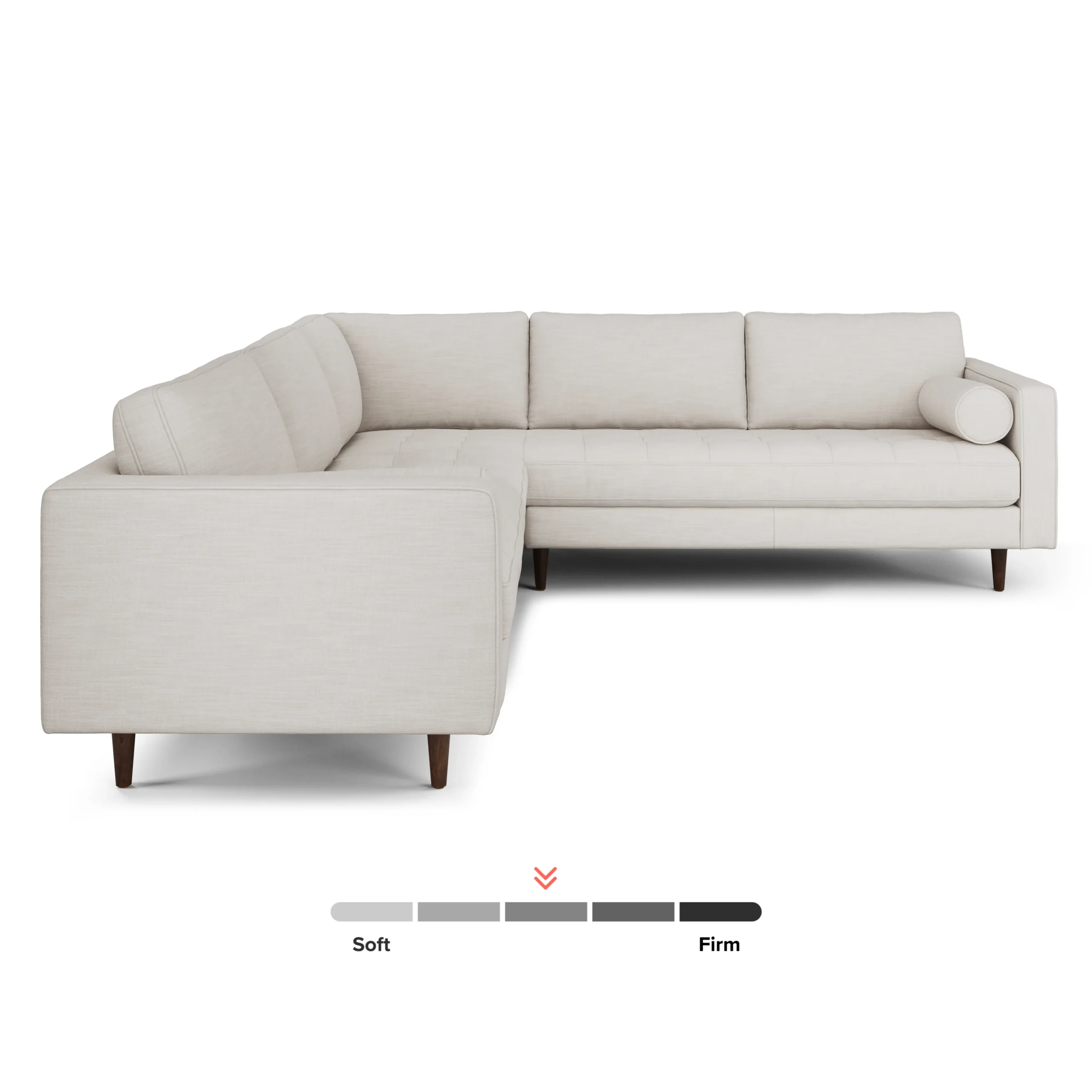 Sven 107_ Tufted Corner Sectional - Biscuit Cream - Image 3