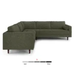 Sven 107" Tufted Corner Sectional - Fir Green