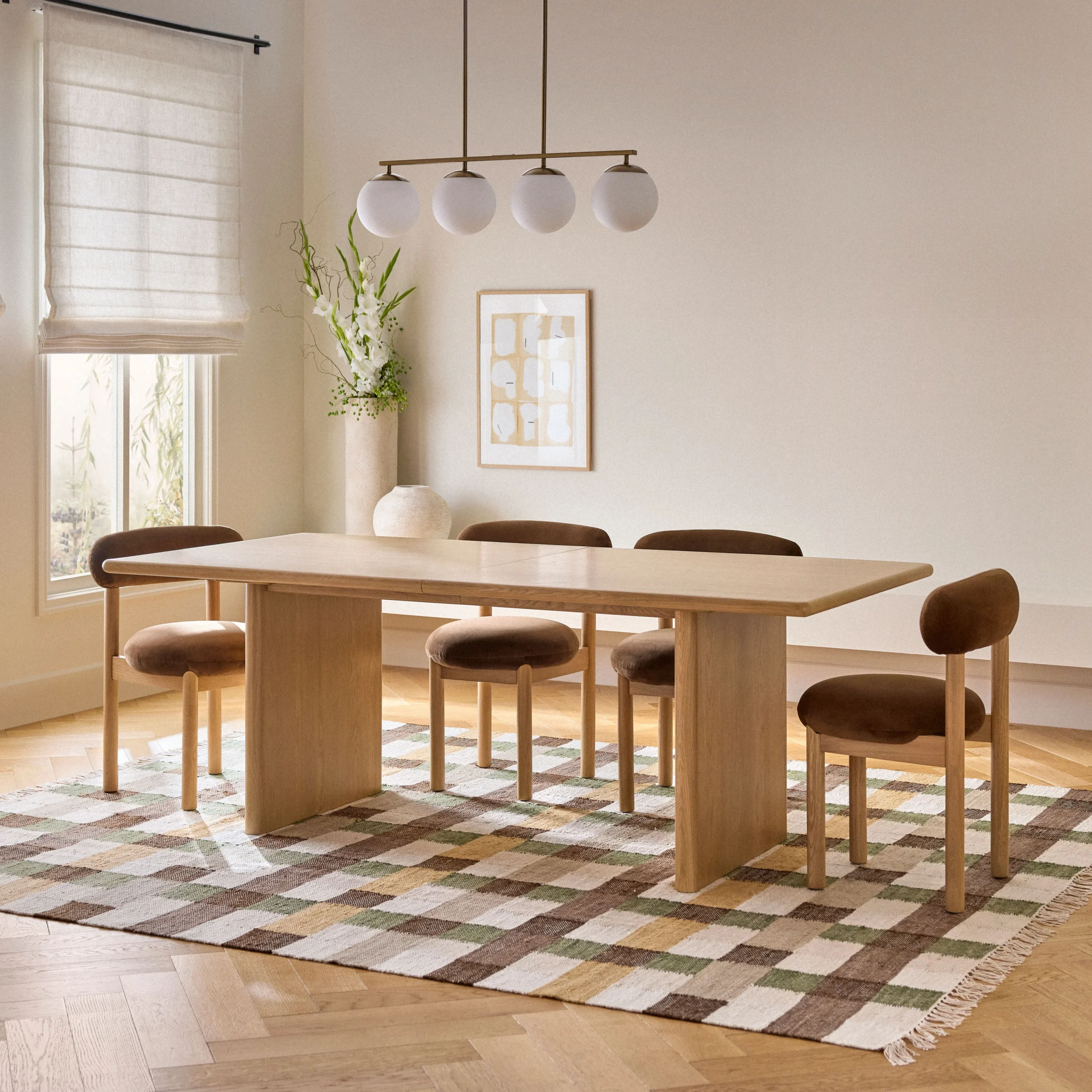 Torme 82.75_ - 104.25_ Extendable Dining Table - White Oak - Image 4