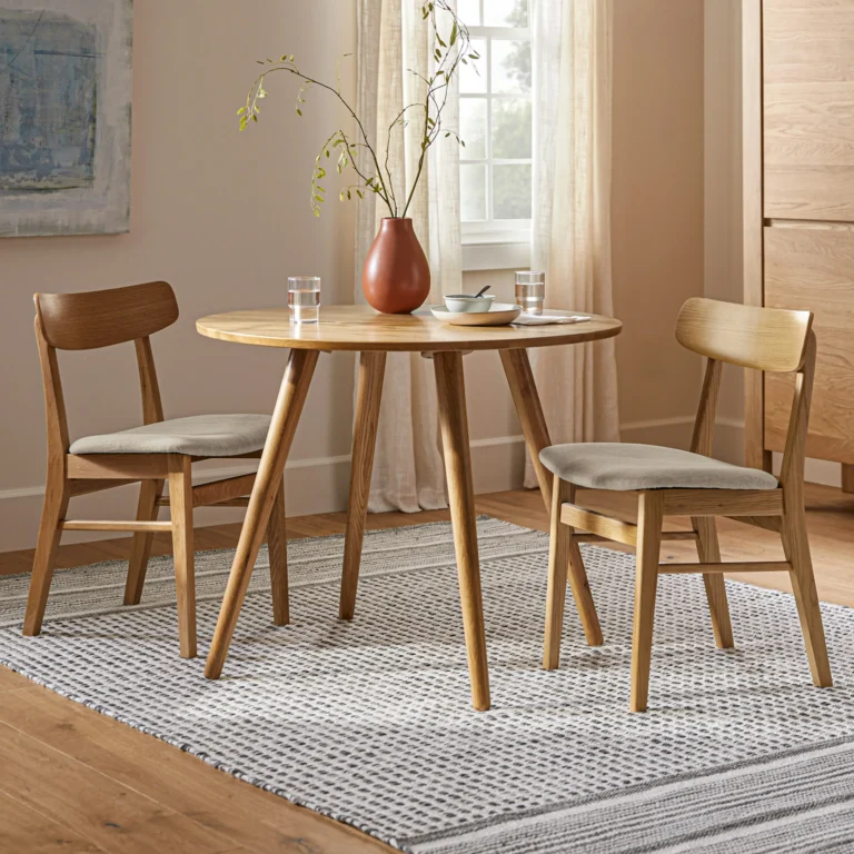 Seno 36_ Round Dining Table - Oak