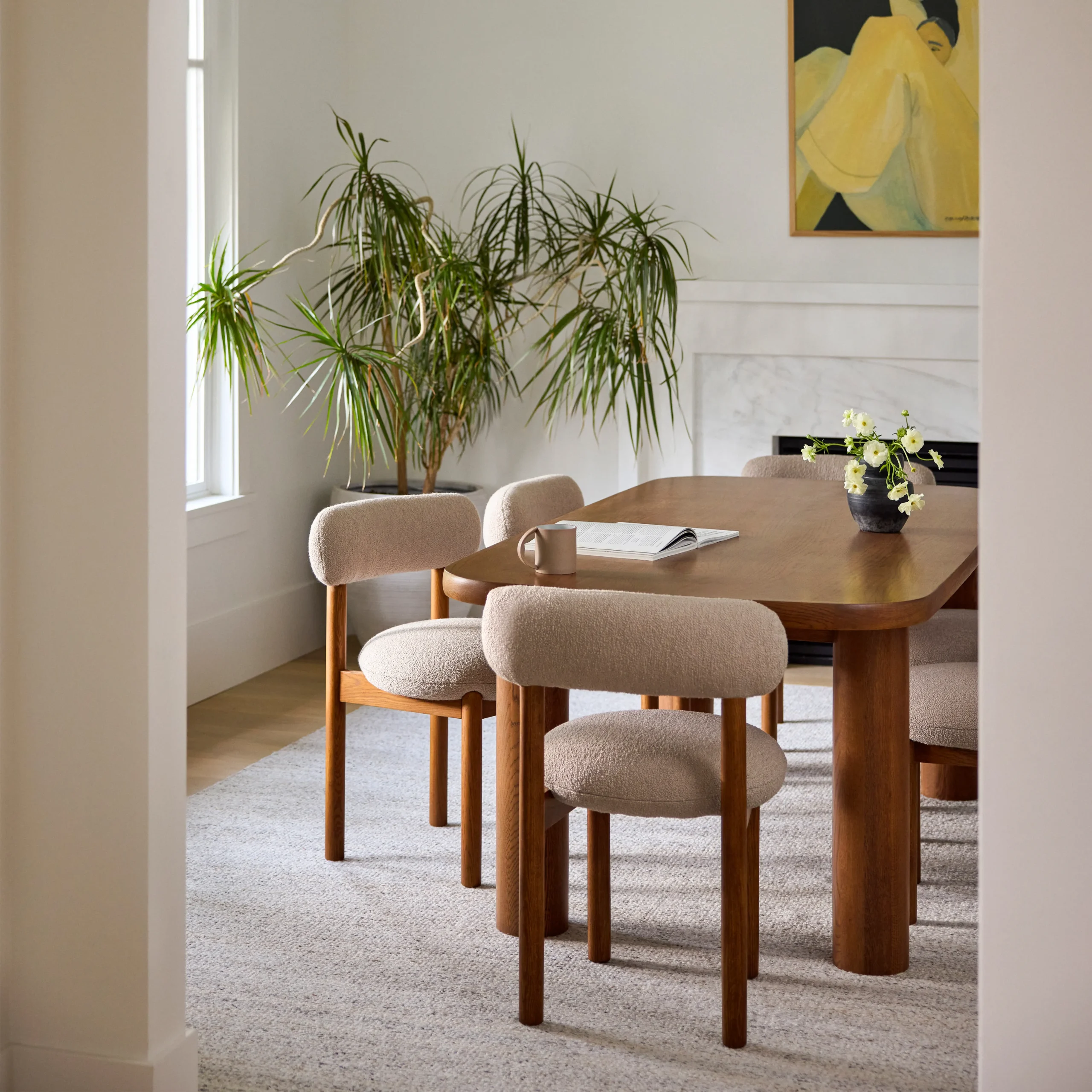 Adel 82.5_ Dining Table - Smoked Oak - Image 3