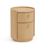 Miila 2-Drawer Nightstand - White Oak