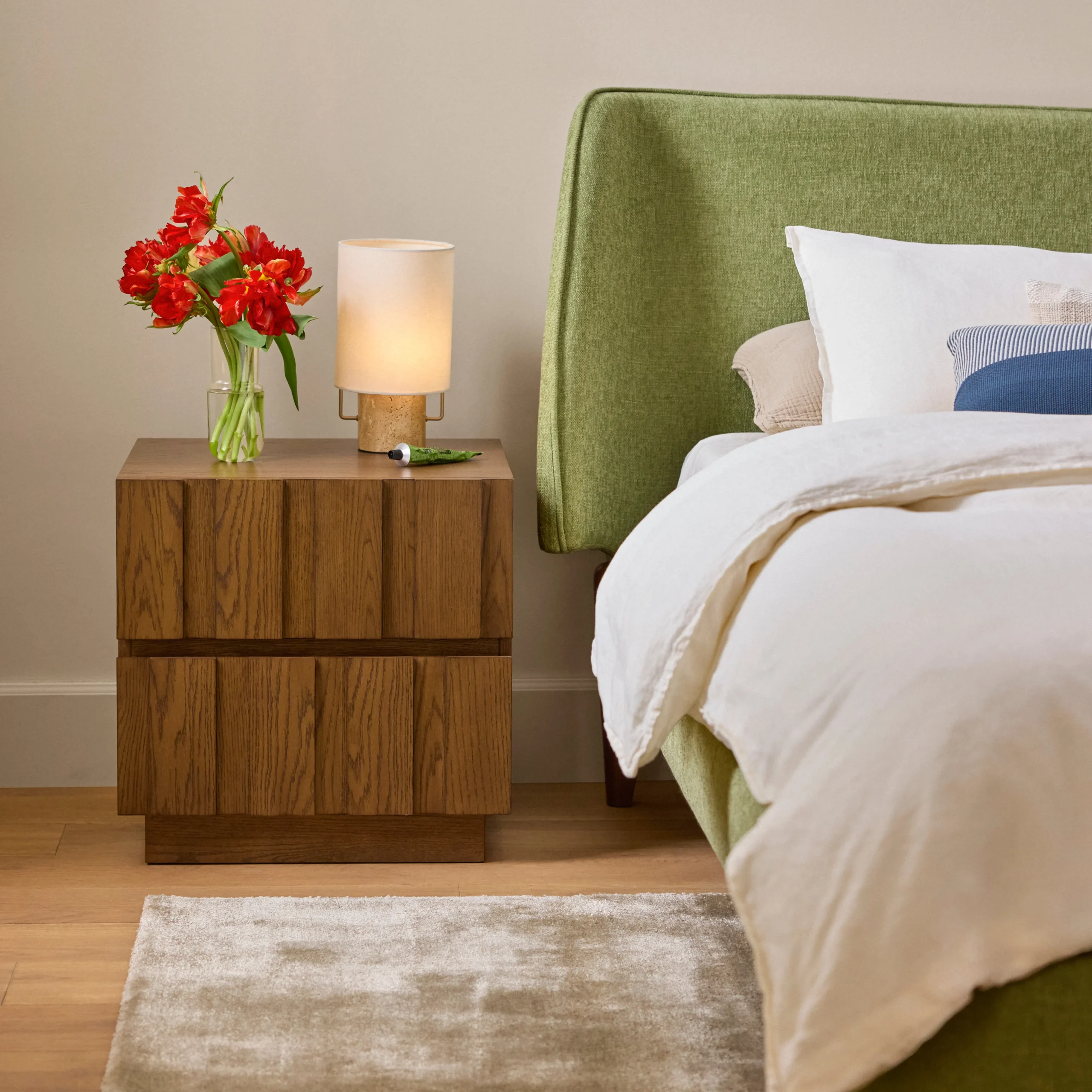 Liv 1-Drawer Nightstand - White Oak