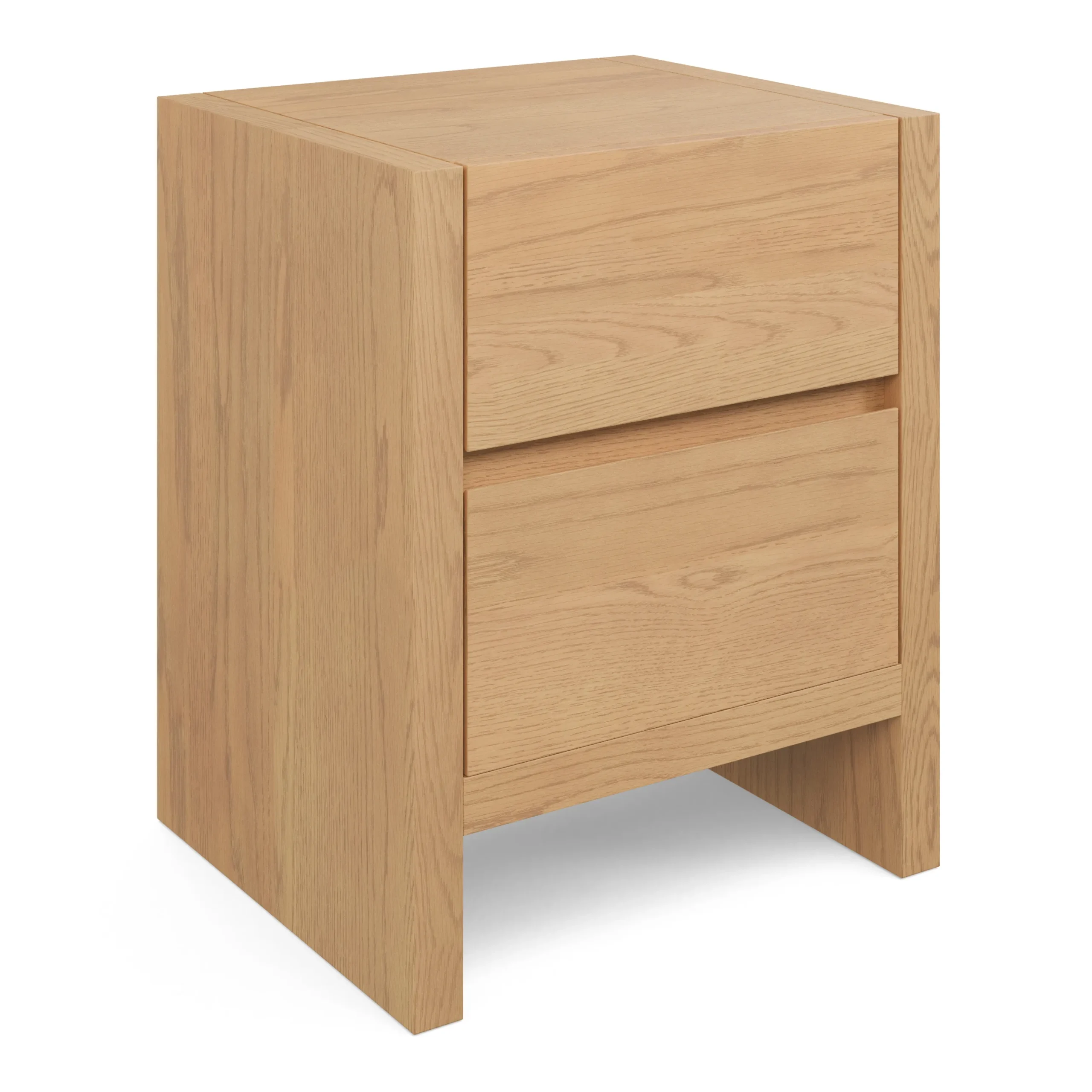 Leif 2-Drawer Nightstand - White Oak - Image 3