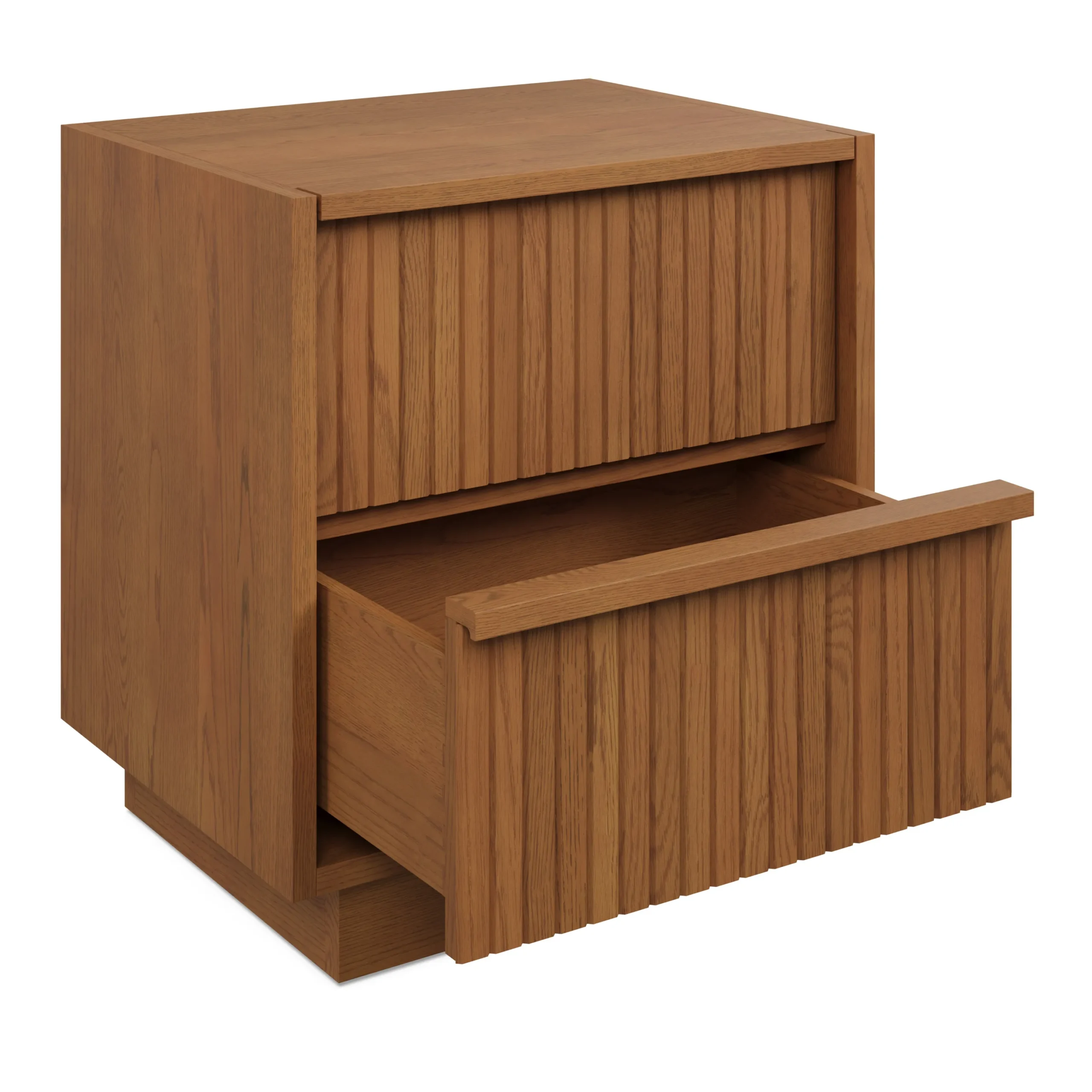 Kouva 2-Drawer Nightstand - Smoked Oak - Image 3