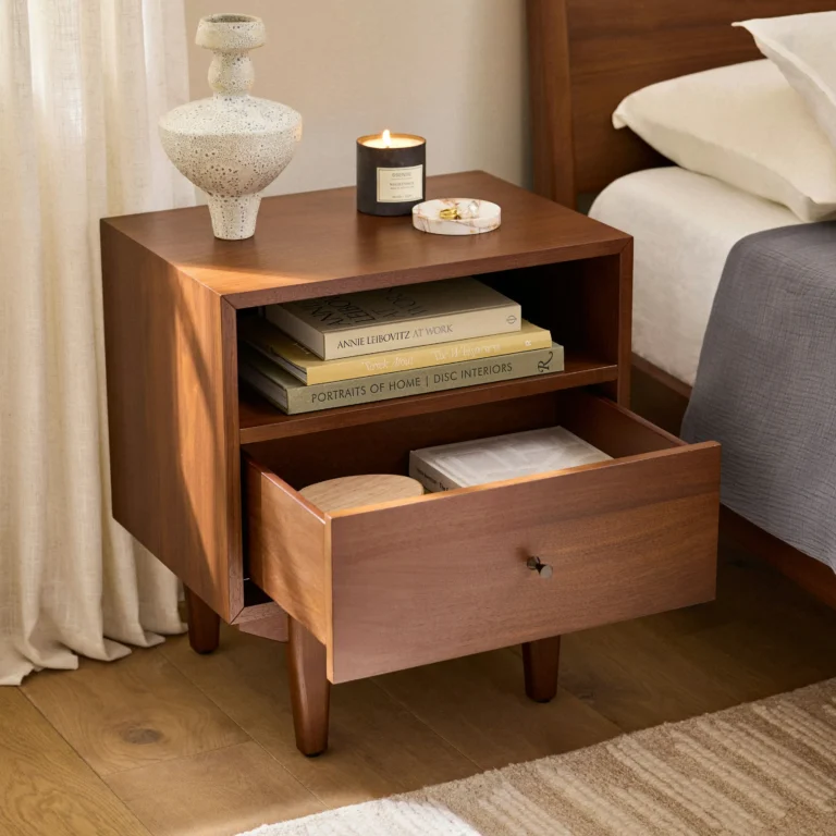 Cooper 1-Drawer Nightstand - Walnut