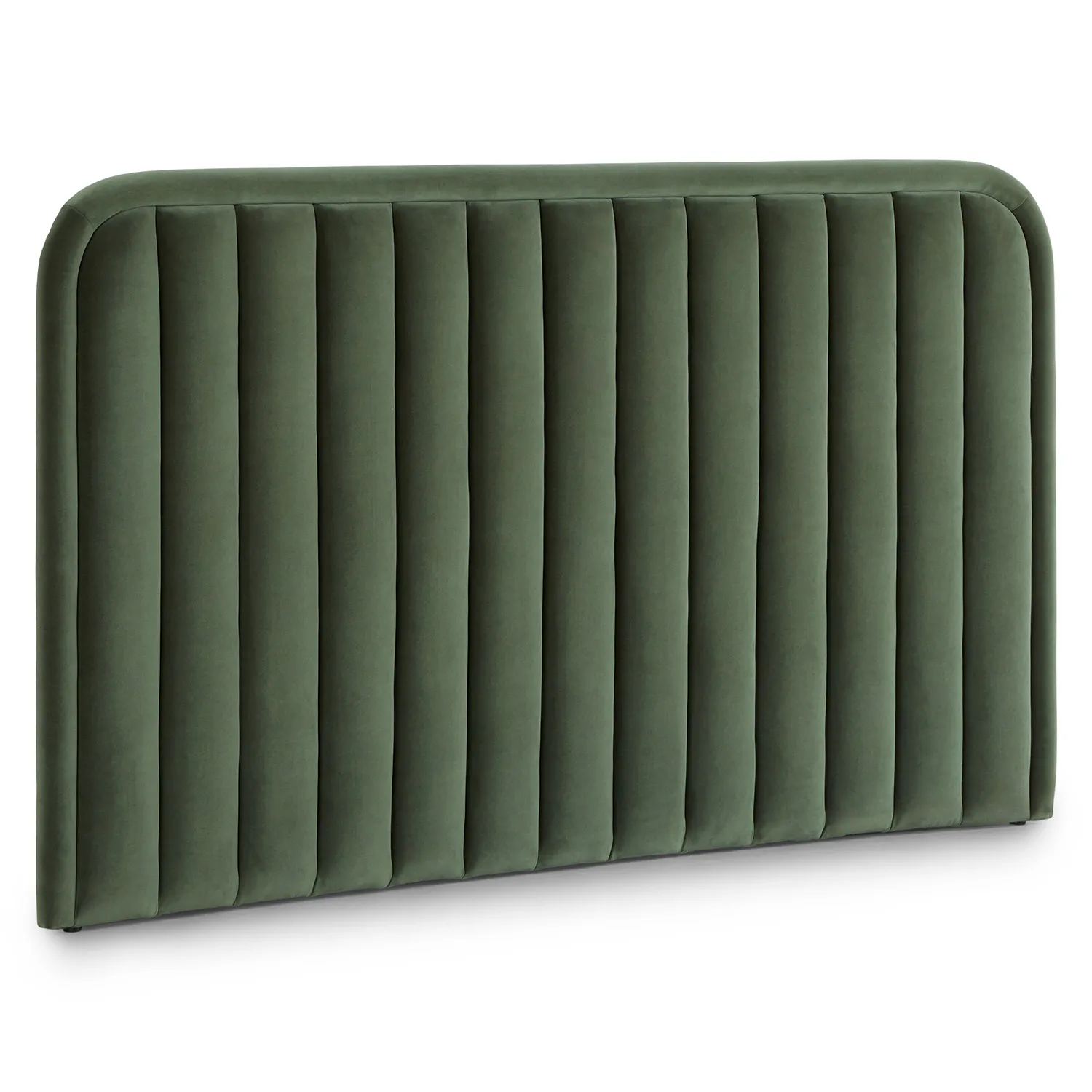 Rolph Queen Velvet Headboard - Plush Pacific Green - Image 3