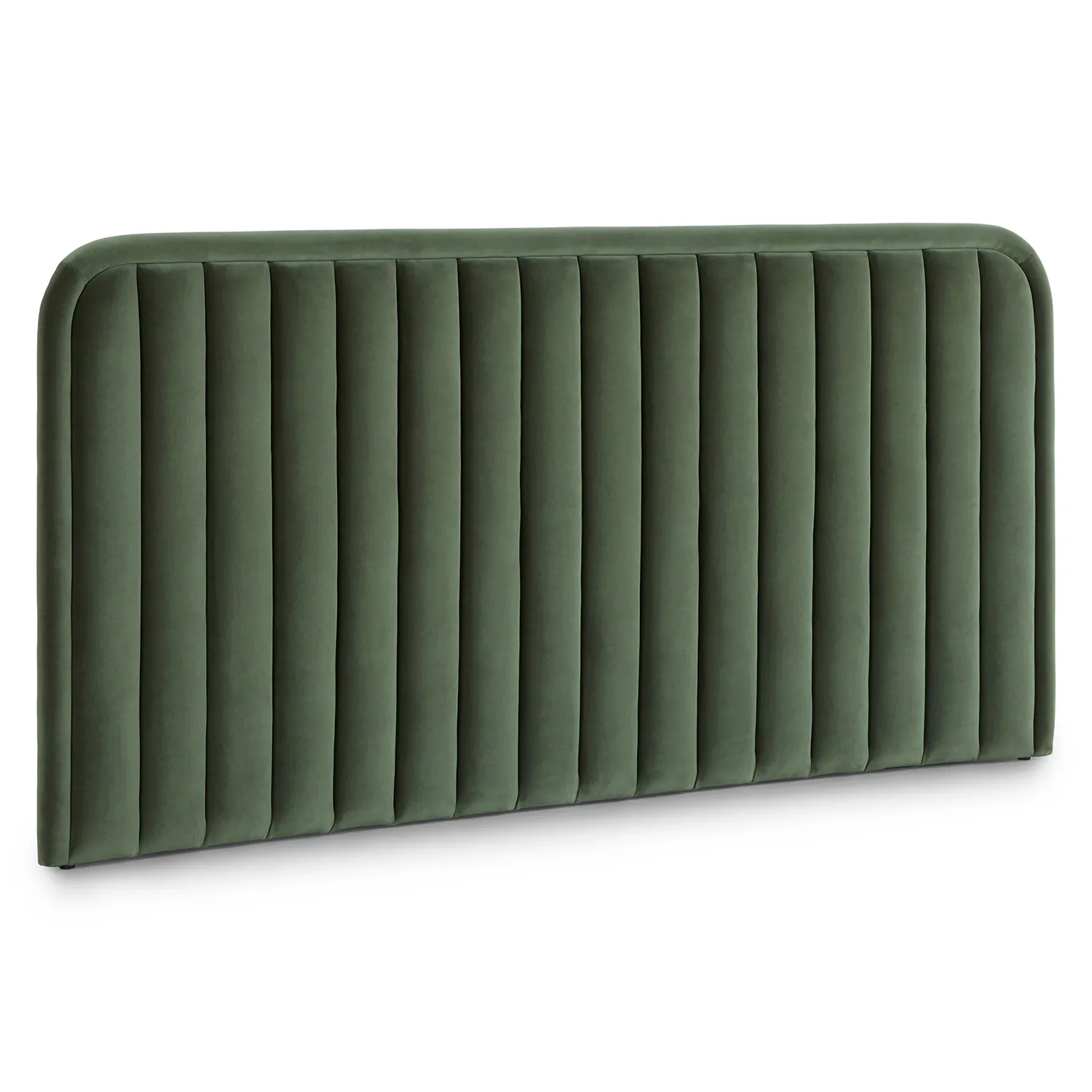 Rolph King Velvet Headboard - Plush Pacific Green - Image 3