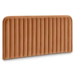 Rolph King Velvet Headboard - Plush Pacific Rust
