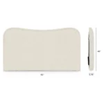 Makoa King Headboard - Ivory Wool Bouclé