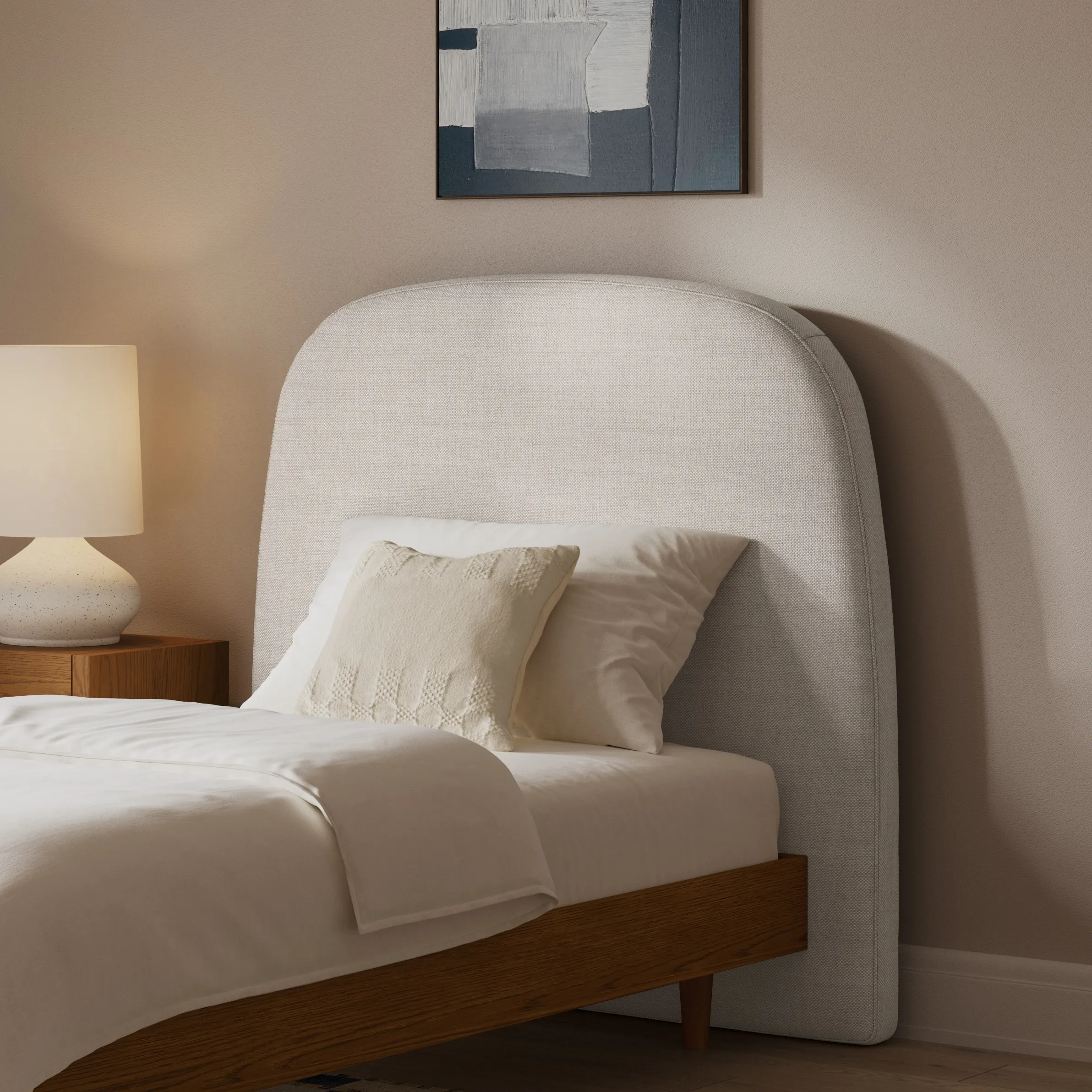 Kaleo Twin Headboard - Clay Taupe - Image 3