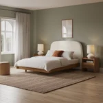 Kaleo Queen Headboard - Ivory Wool Bouclé