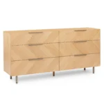 Nera 6-Drawer Double Dresser - Oak