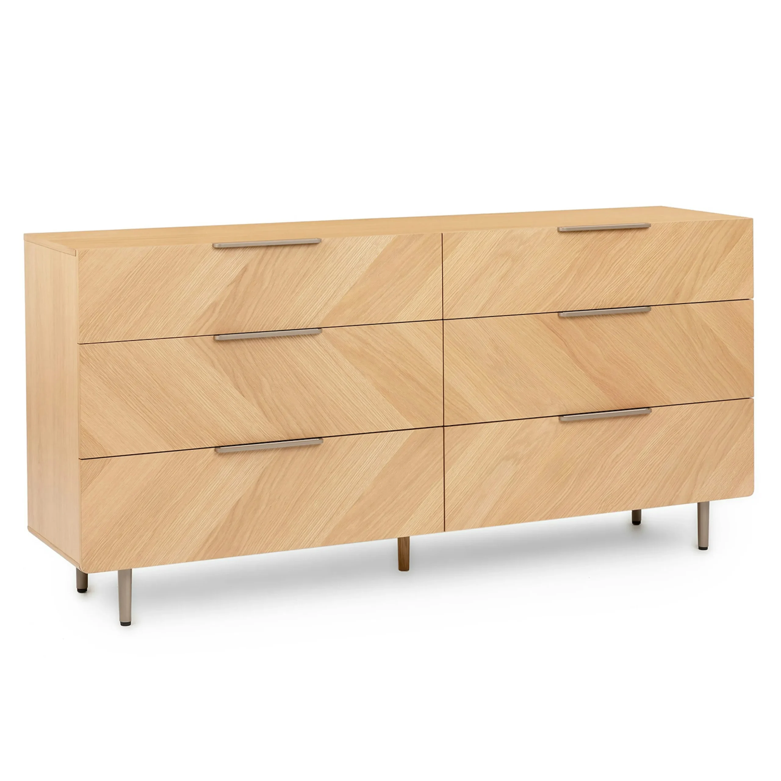Nera 6-Drawer Double Dresser - Oak - Image 3