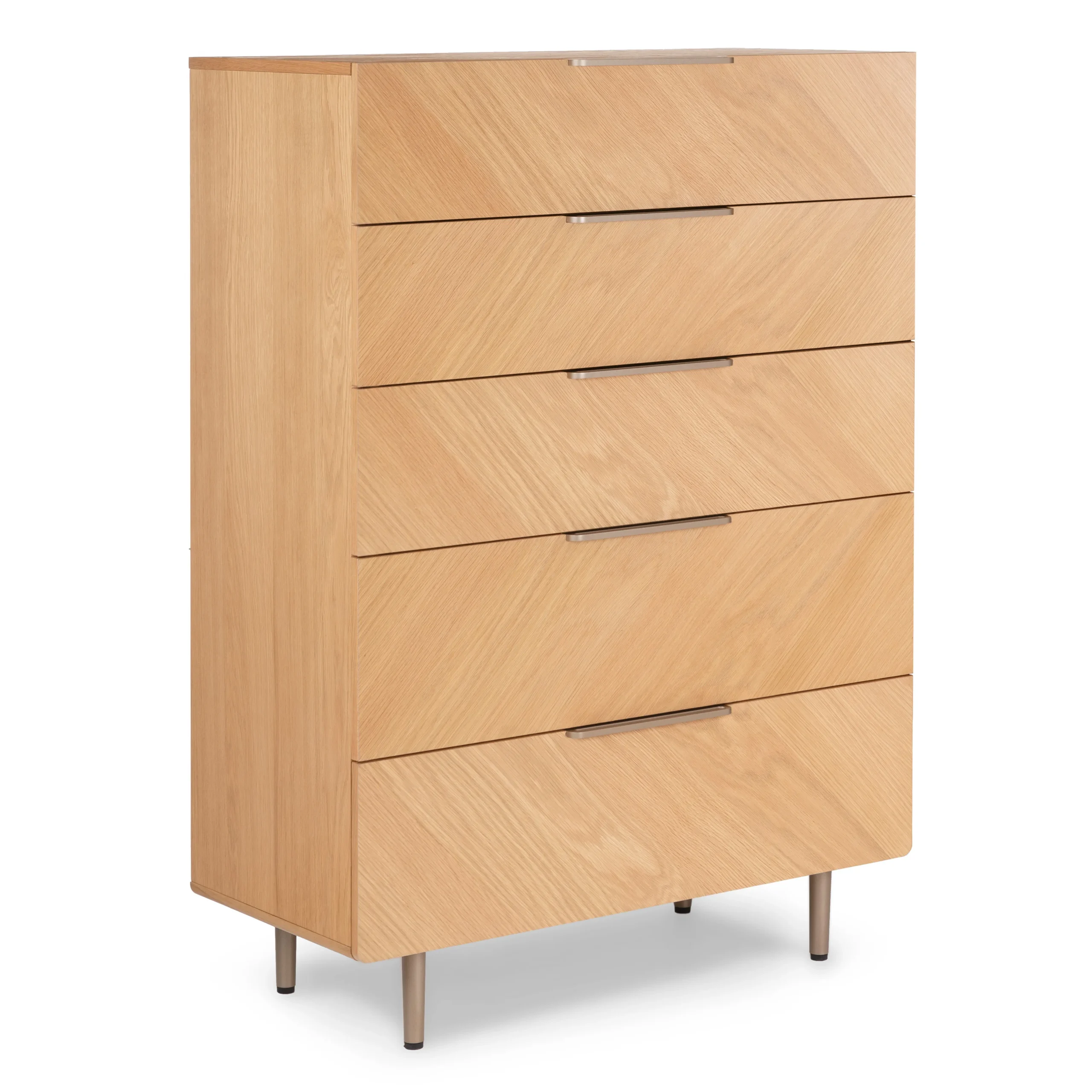 Nera 5-Drawer Chest - Oak - Image 3