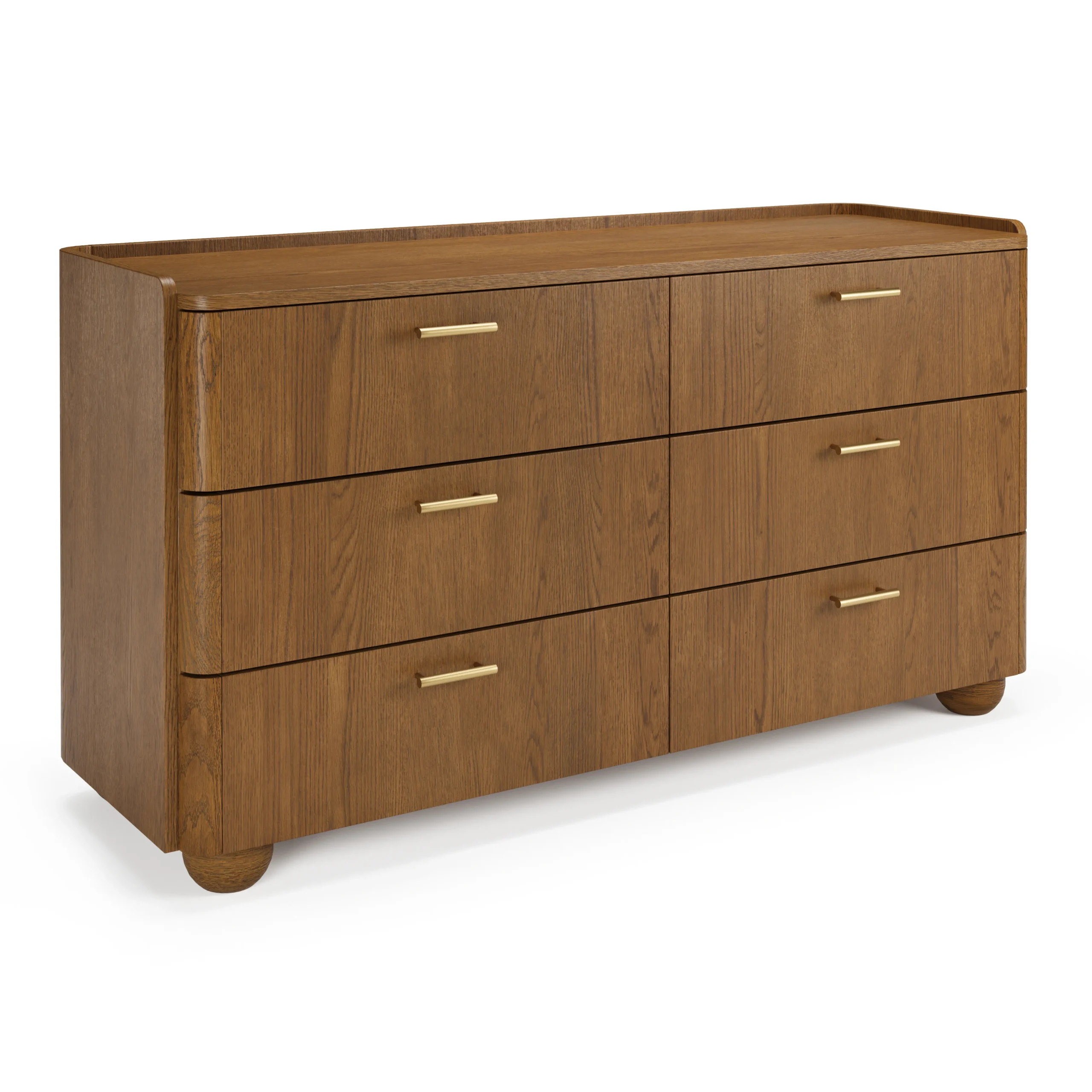 Miila 6-Drawer Double Dresser - Smoked Oak - Image 3