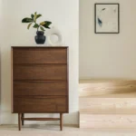Lenia 4-Drawer Chest - Walnut