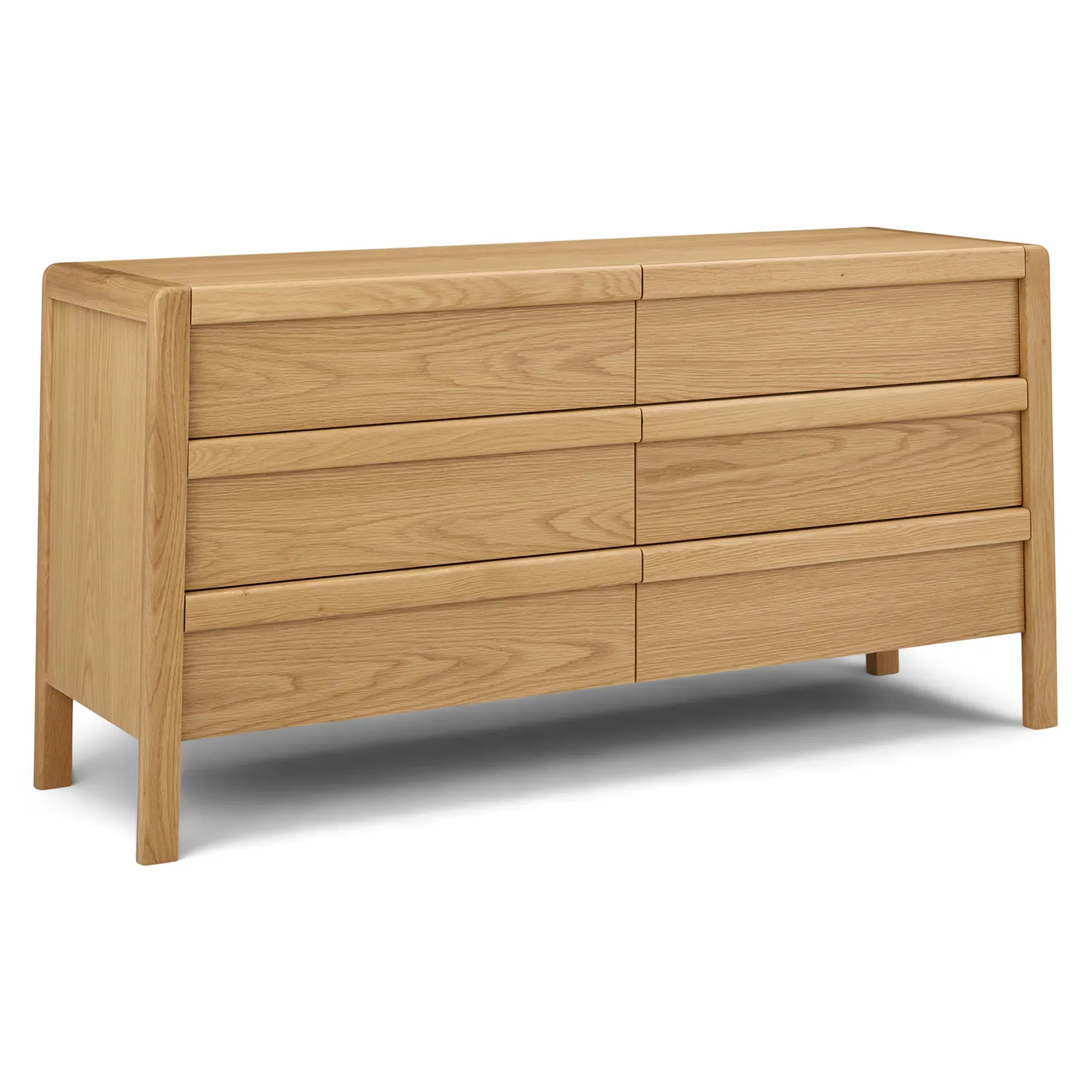 Dalsa 6-Drawer Double Dresser - Natural Oak - Image 3