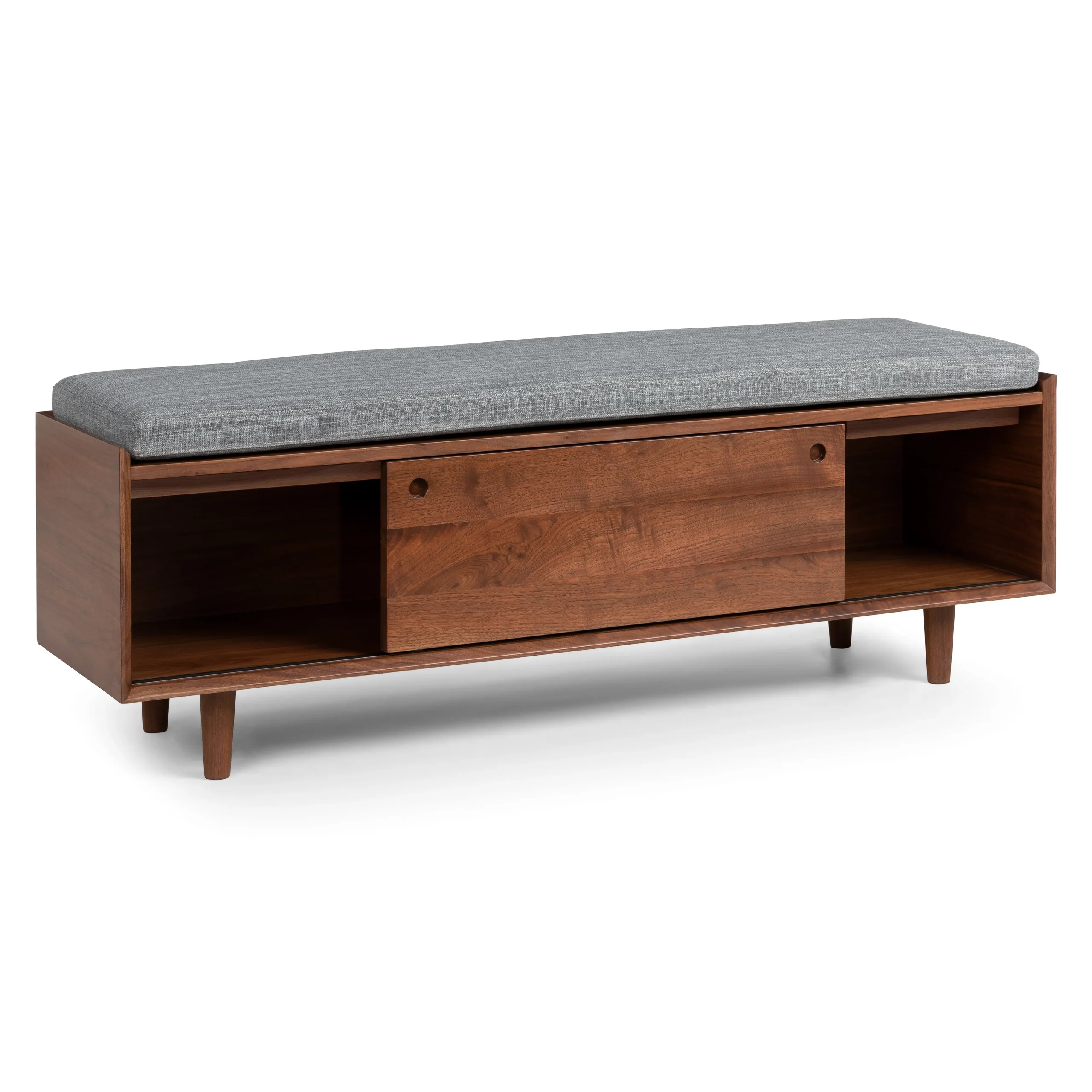 Nederin 55.5_ Bench - Walnut and Pebble Gray - Image 3