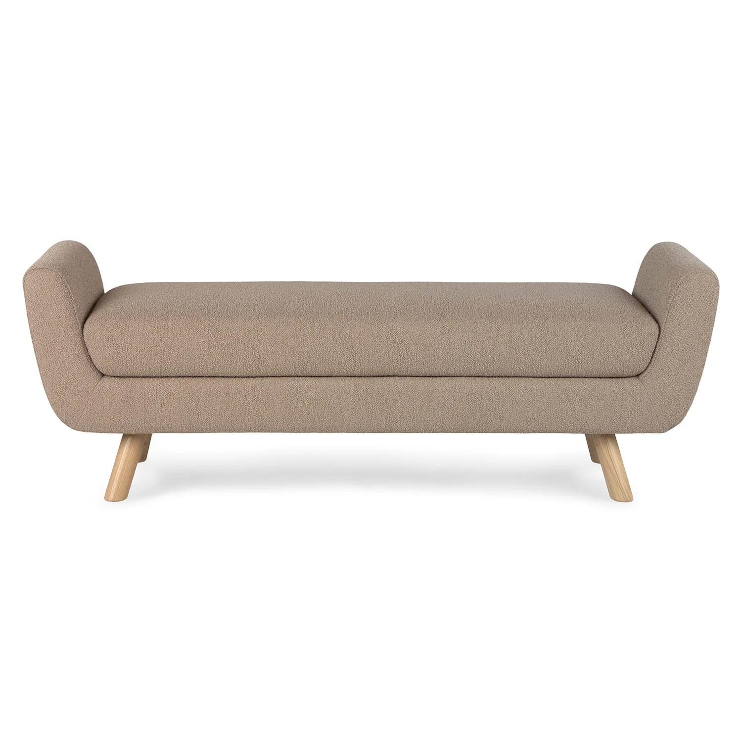 Gabriola 60_ Bench - Sandstone Wool Bouclé - Image 4