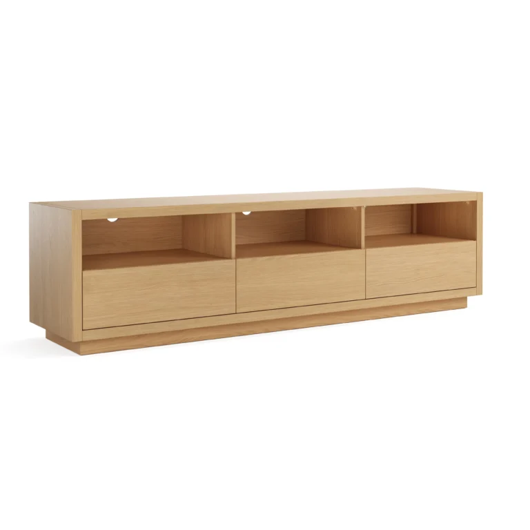 Leif 80_ Media Unit - White Oak