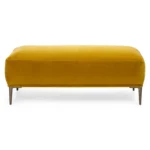 Abisko 45.5_ Velvet Ottoman - Plush Yarrow Gold